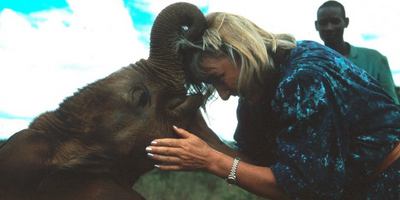 Linda Tellington-Jones connects with an Elephant with inter species connections